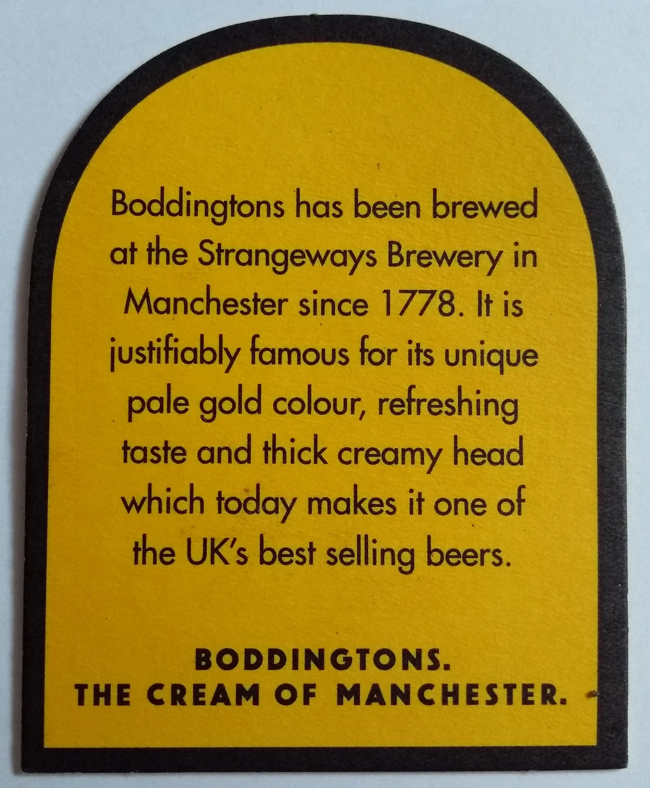Reverso de BODINGTONS #1