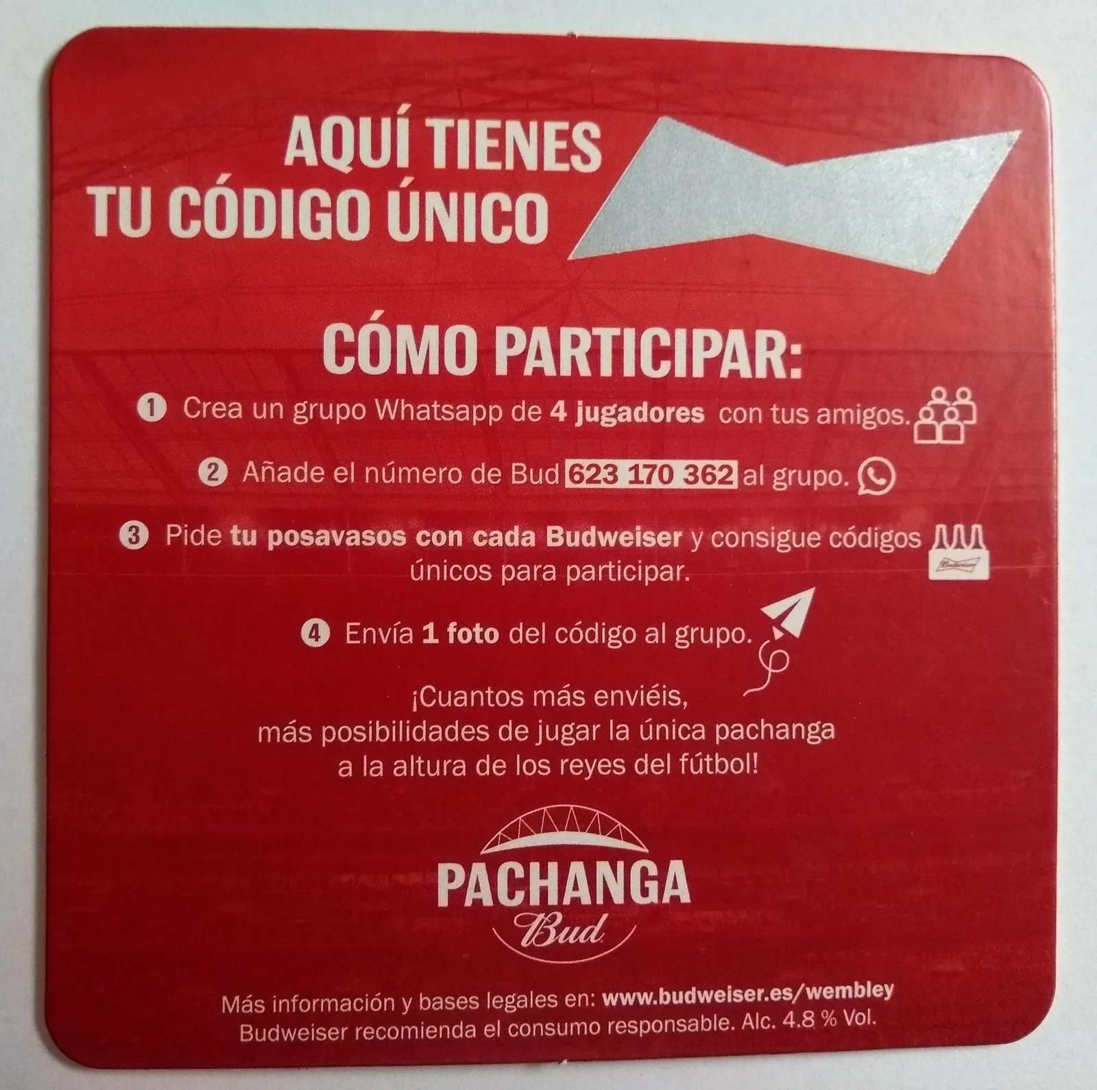 Reverso de BUD #10