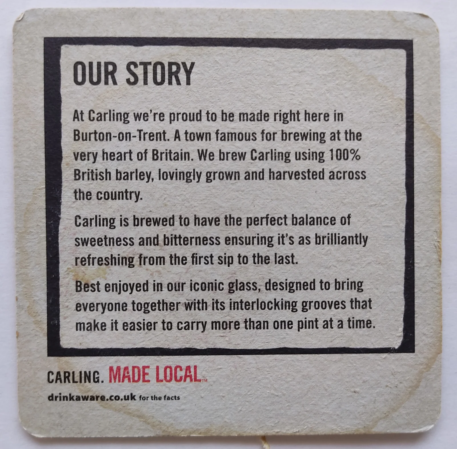 Reverso de CARLING #5