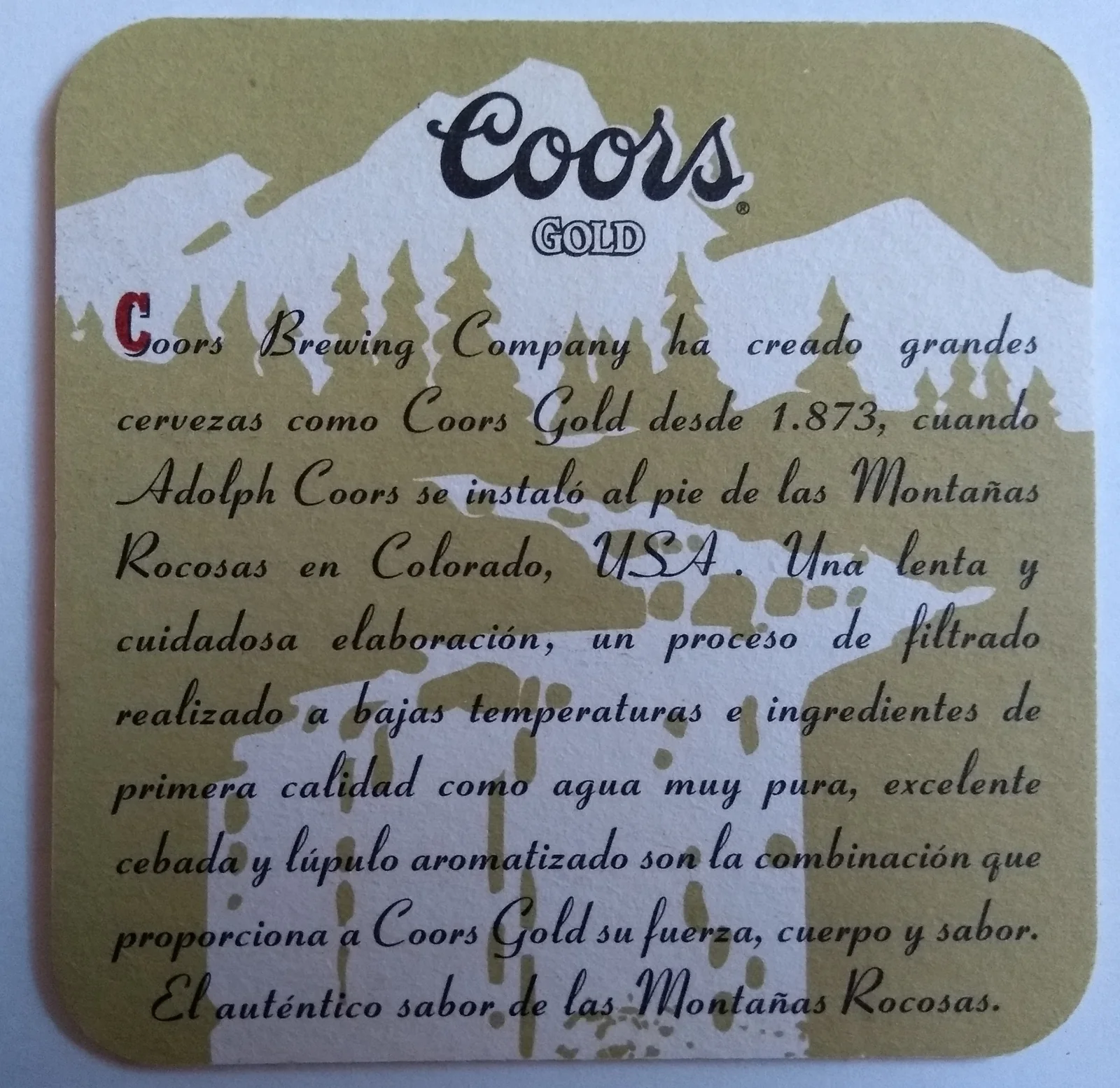 Reverso de COORS #1