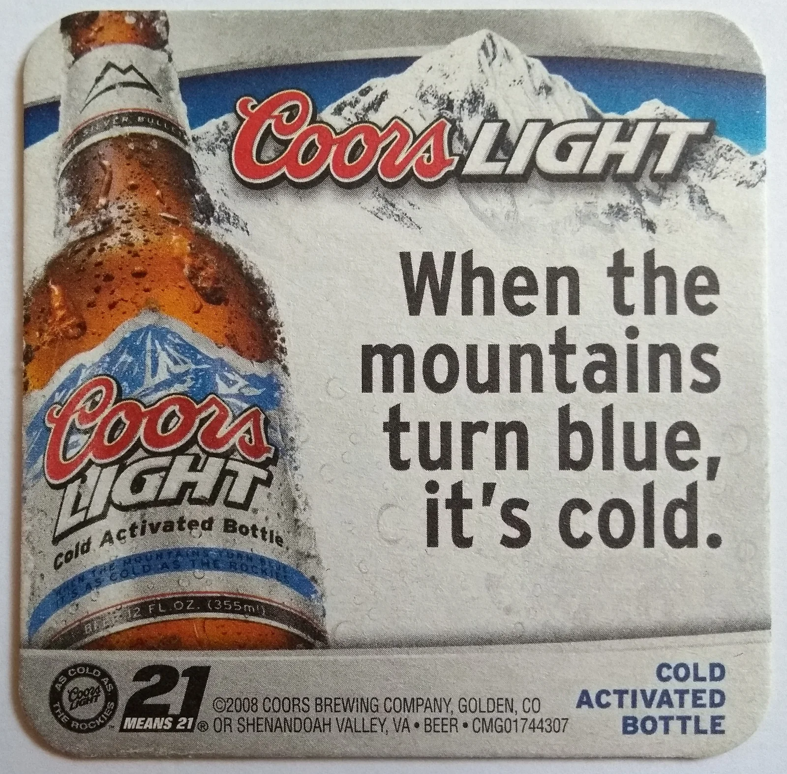 Reverso de COORS #3