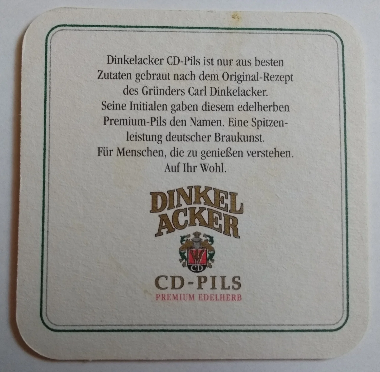 Reverso de DINKEL ACKER #1