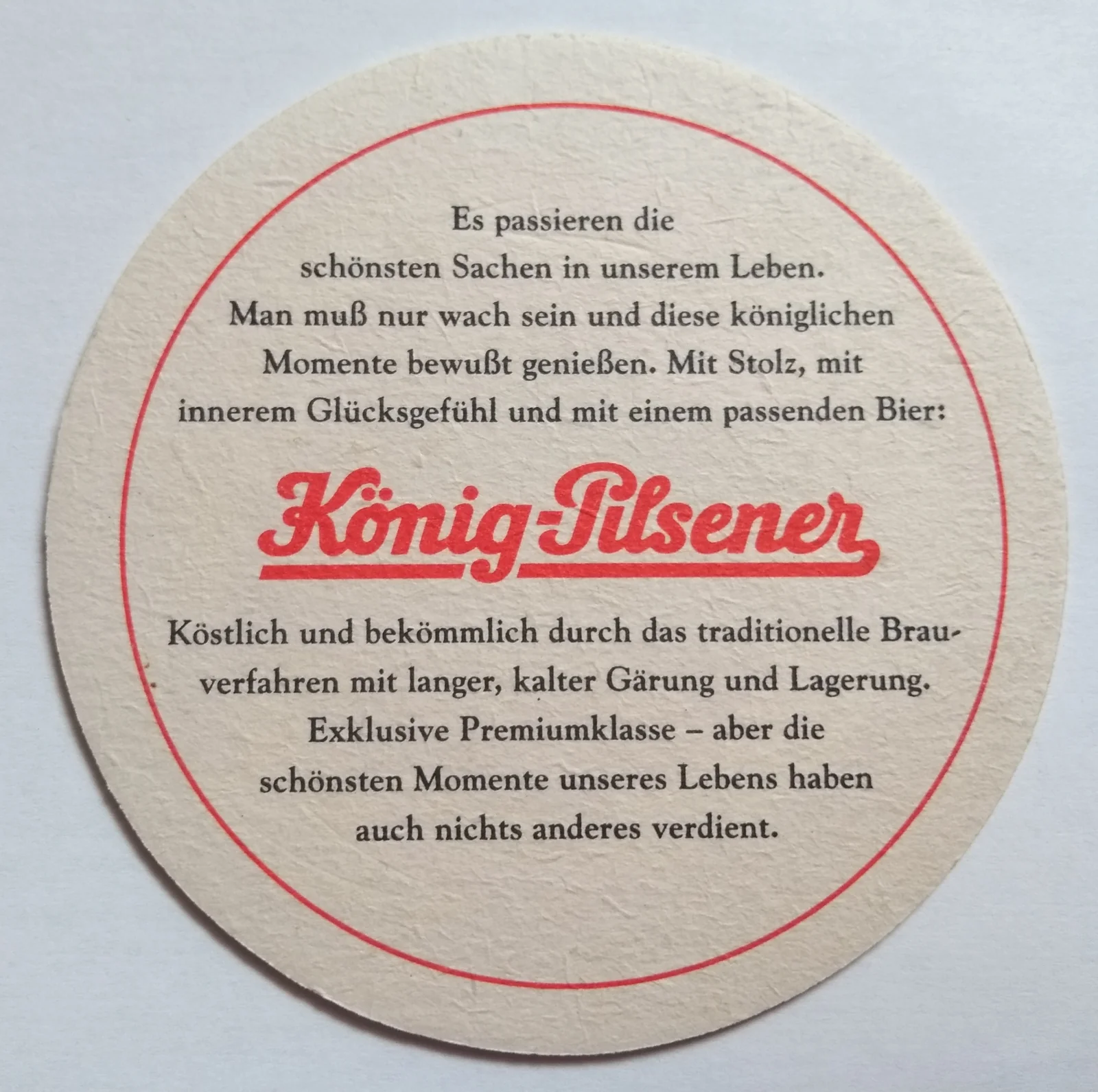 Reverso de KÖNIG PILSNER #3