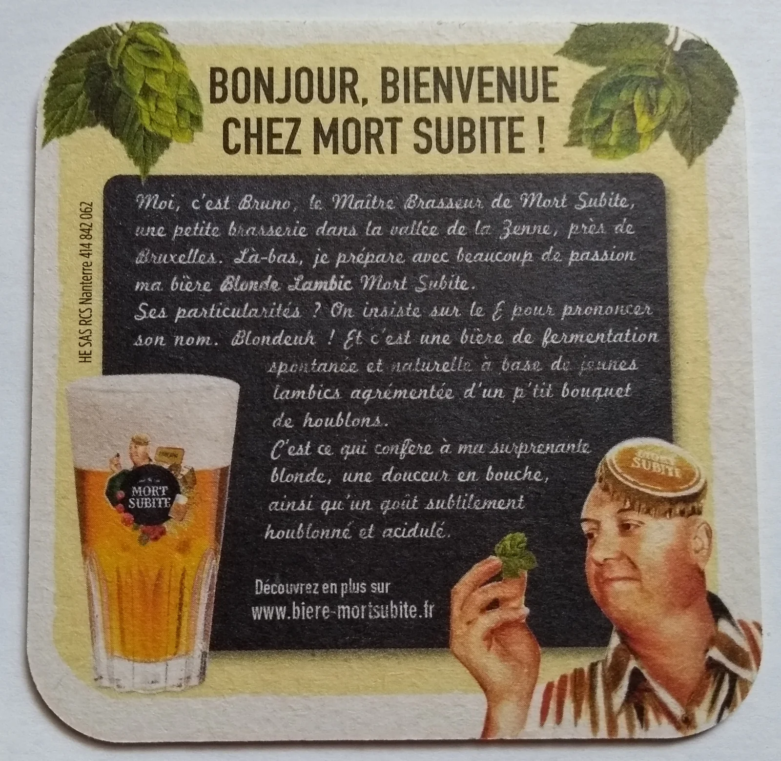 Reverso de MORT SUBITE #1