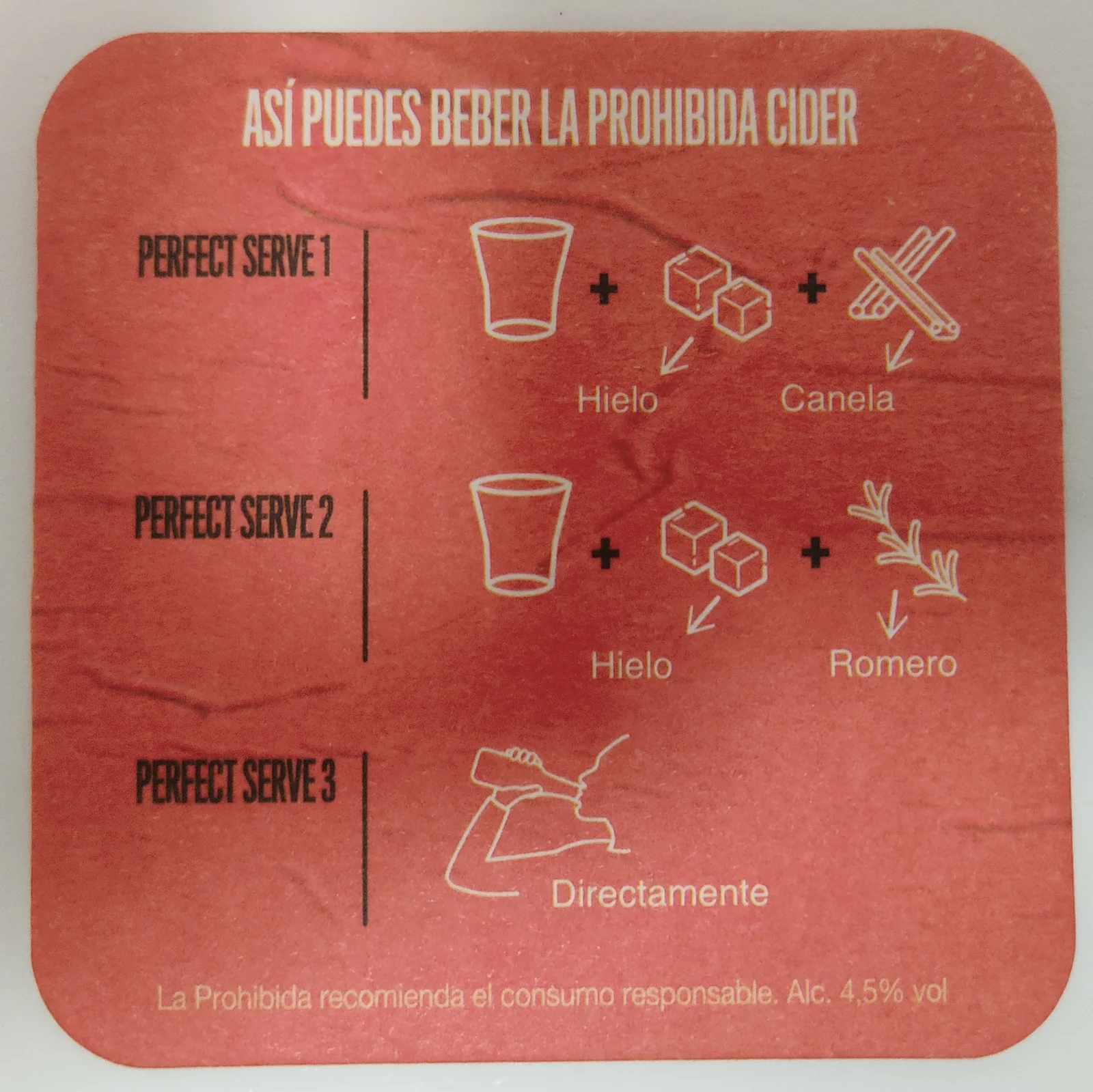 Reverso de -NO CERVEZA- #21