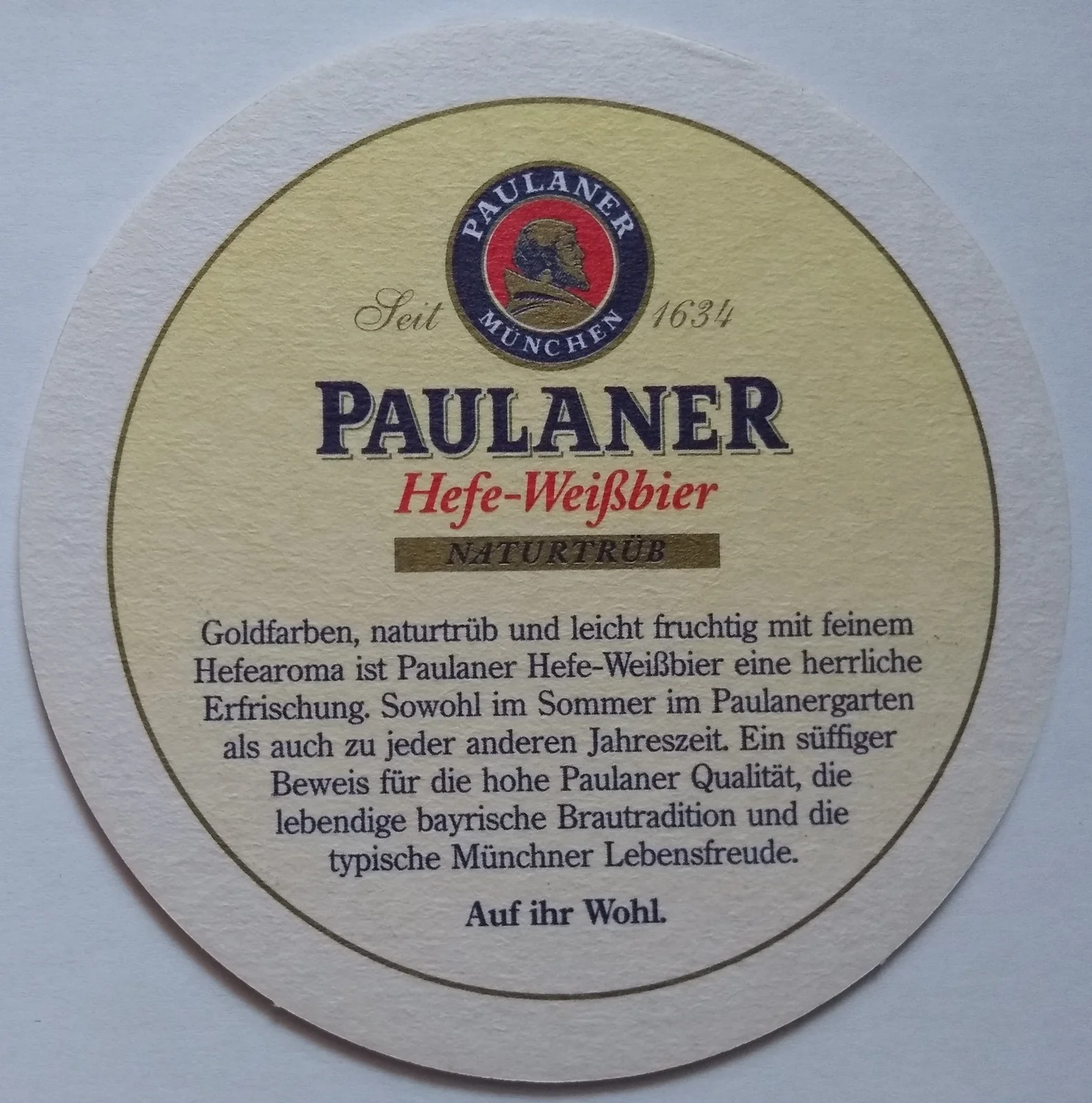 Reverso de PAULANER #3