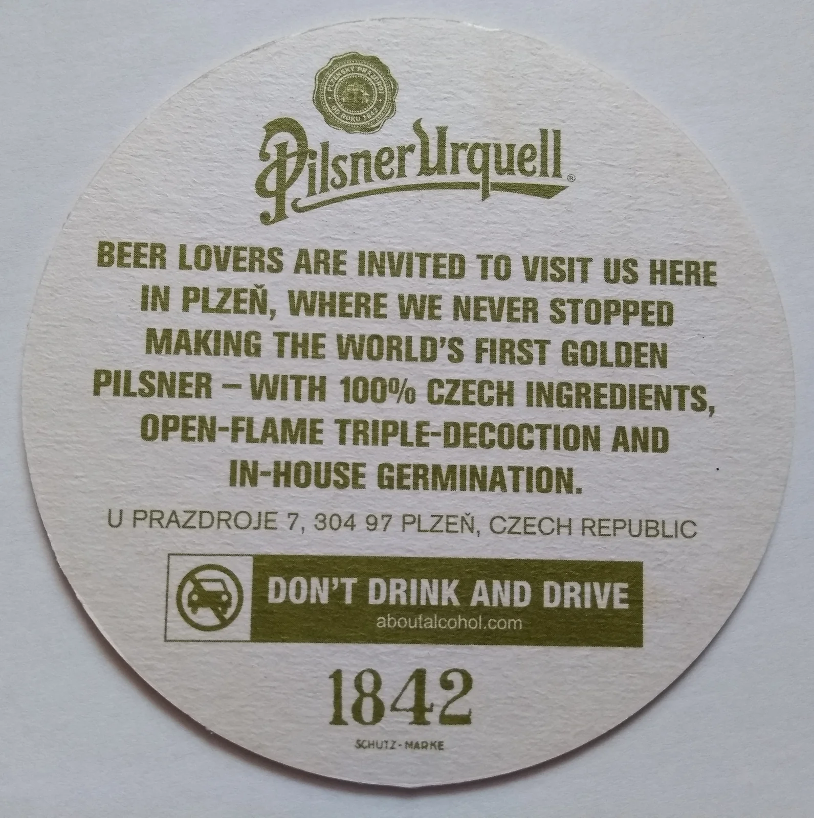Reverso de PILSNER URQUELL #3