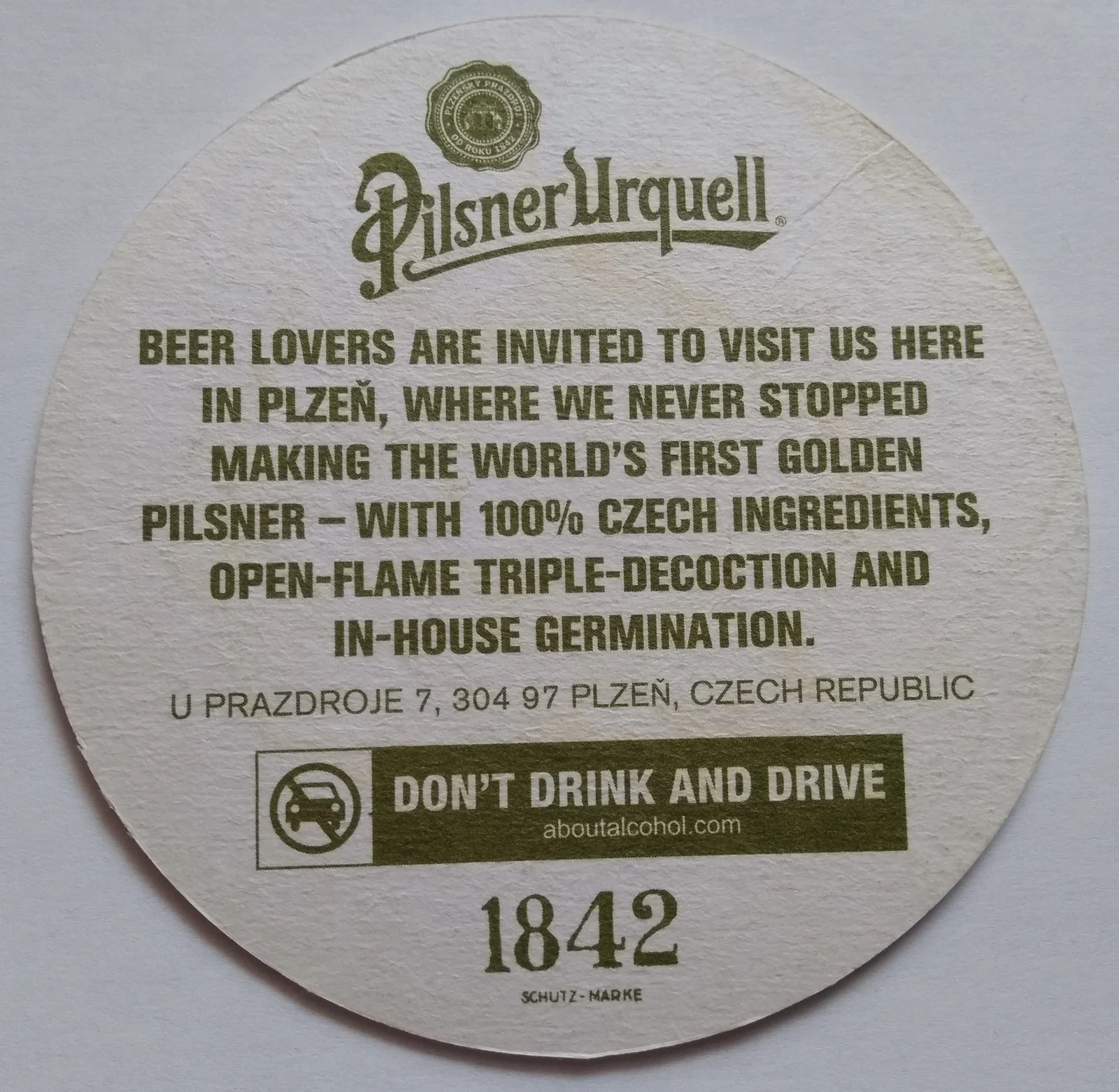 Reverso de PILSNER URQUELL #4