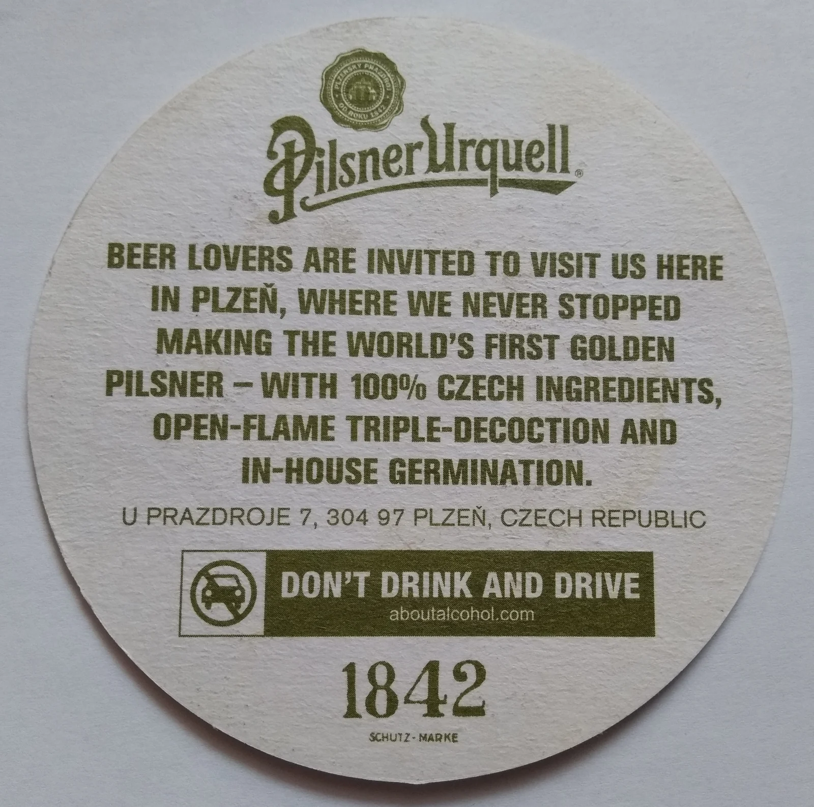 Reverso de PILSNER URQUELL #5