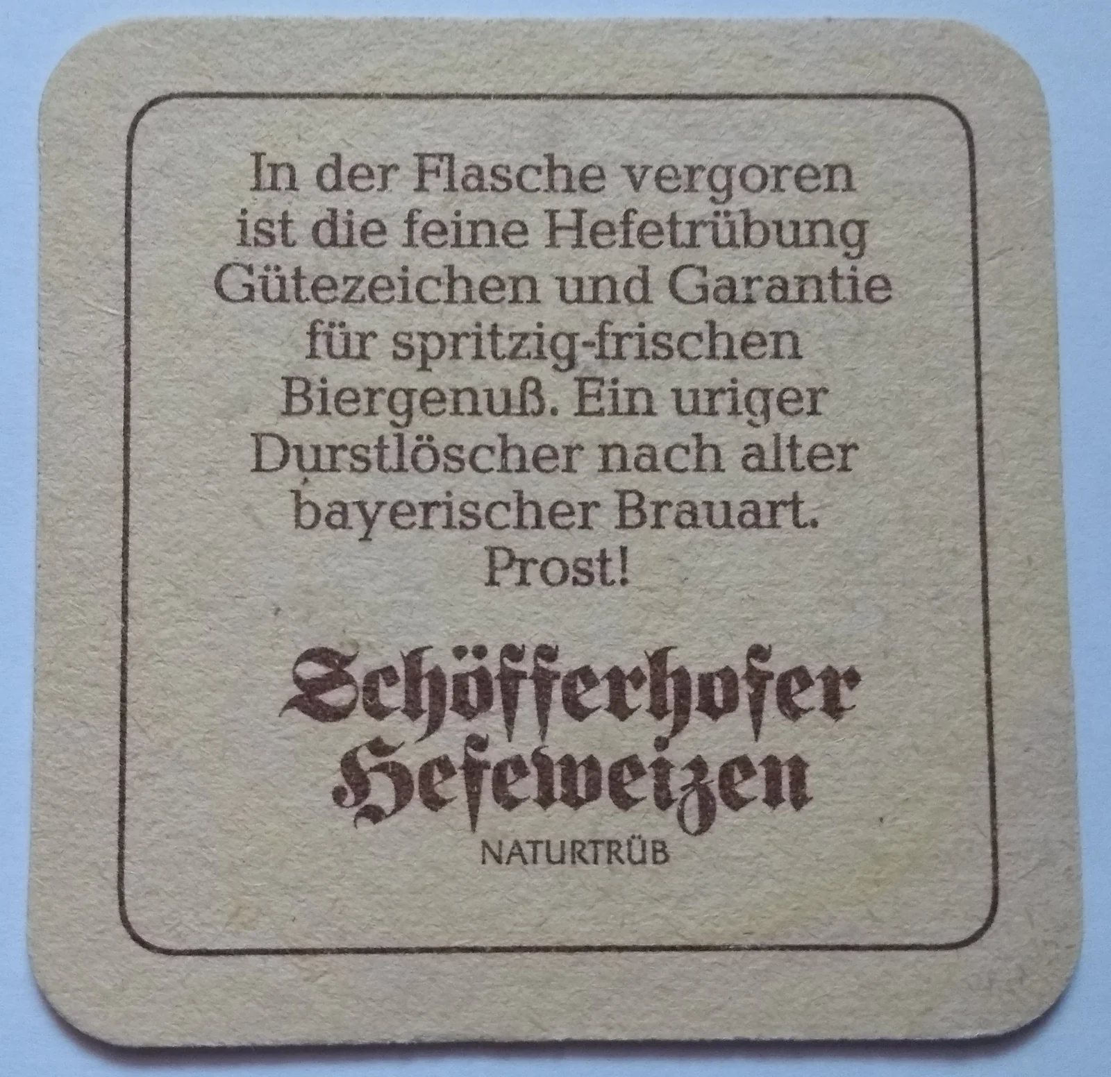 Reverso de SCHÖFFERHOFER #1