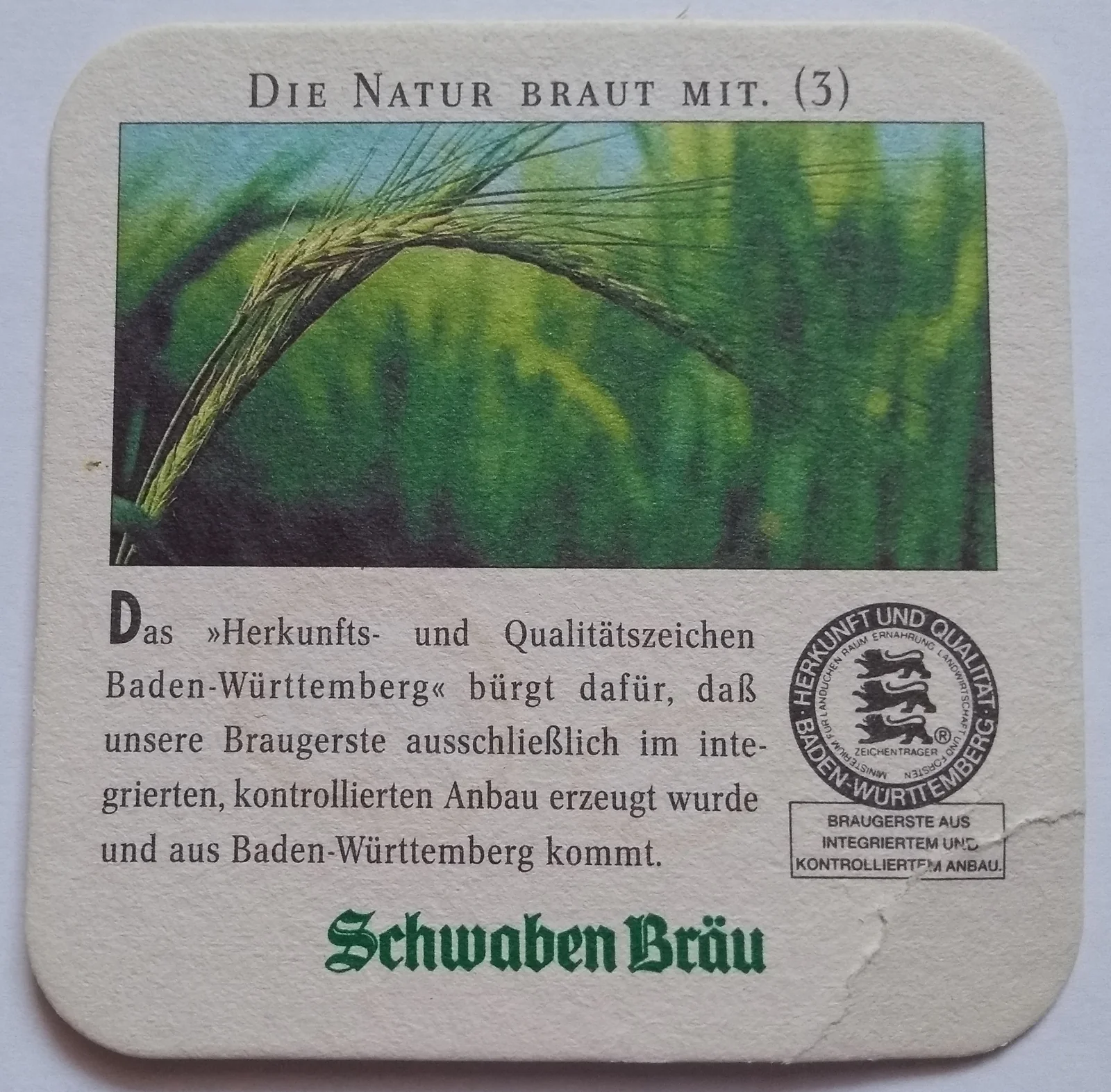 Reverso de SCHWABEN BRÄU #1