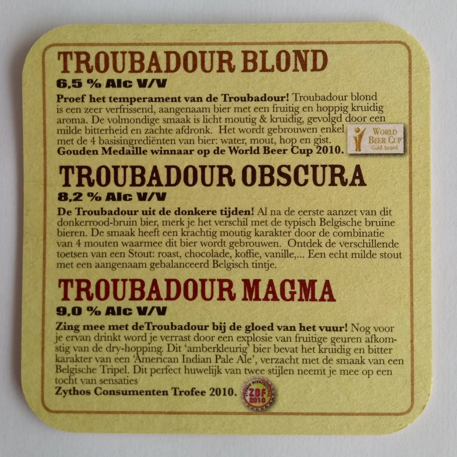 Reverso de TROUBADOUR #1