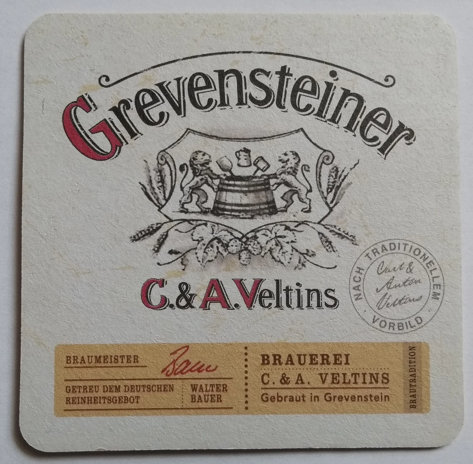 Reverso de VELTINS #1