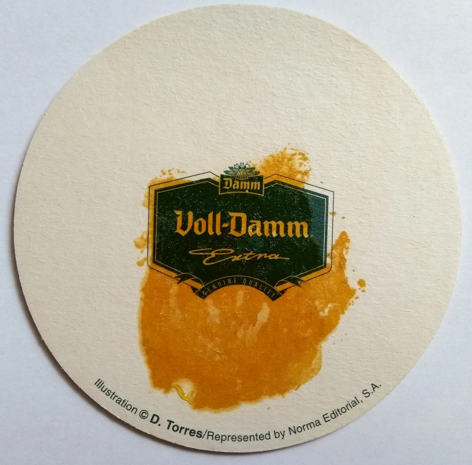 Reverso de VOLL DAMM #2