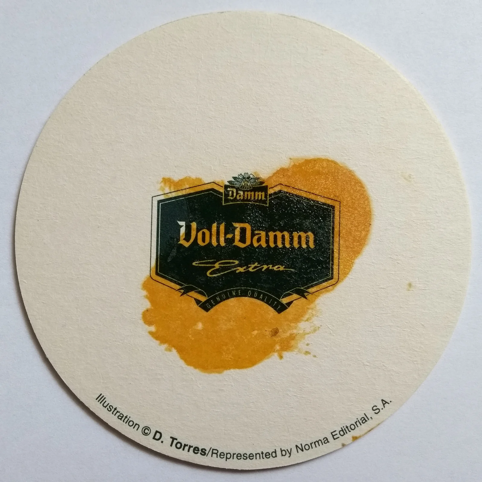 Reverso de VOLL DAMM #3