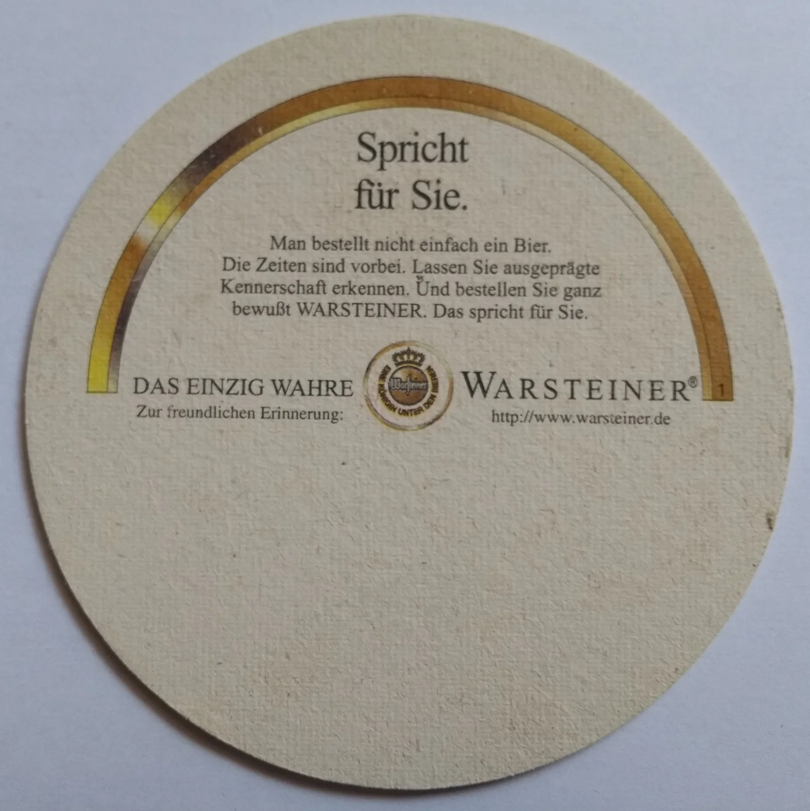 Reverso de WARSTEINER #4