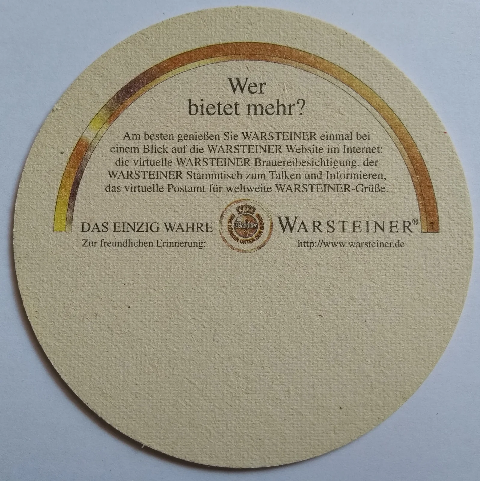 Reverso de WARSTEINER #5