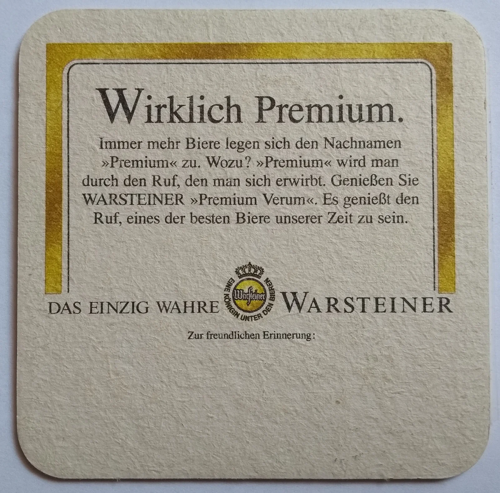 Reverso de WARSTEINER #6