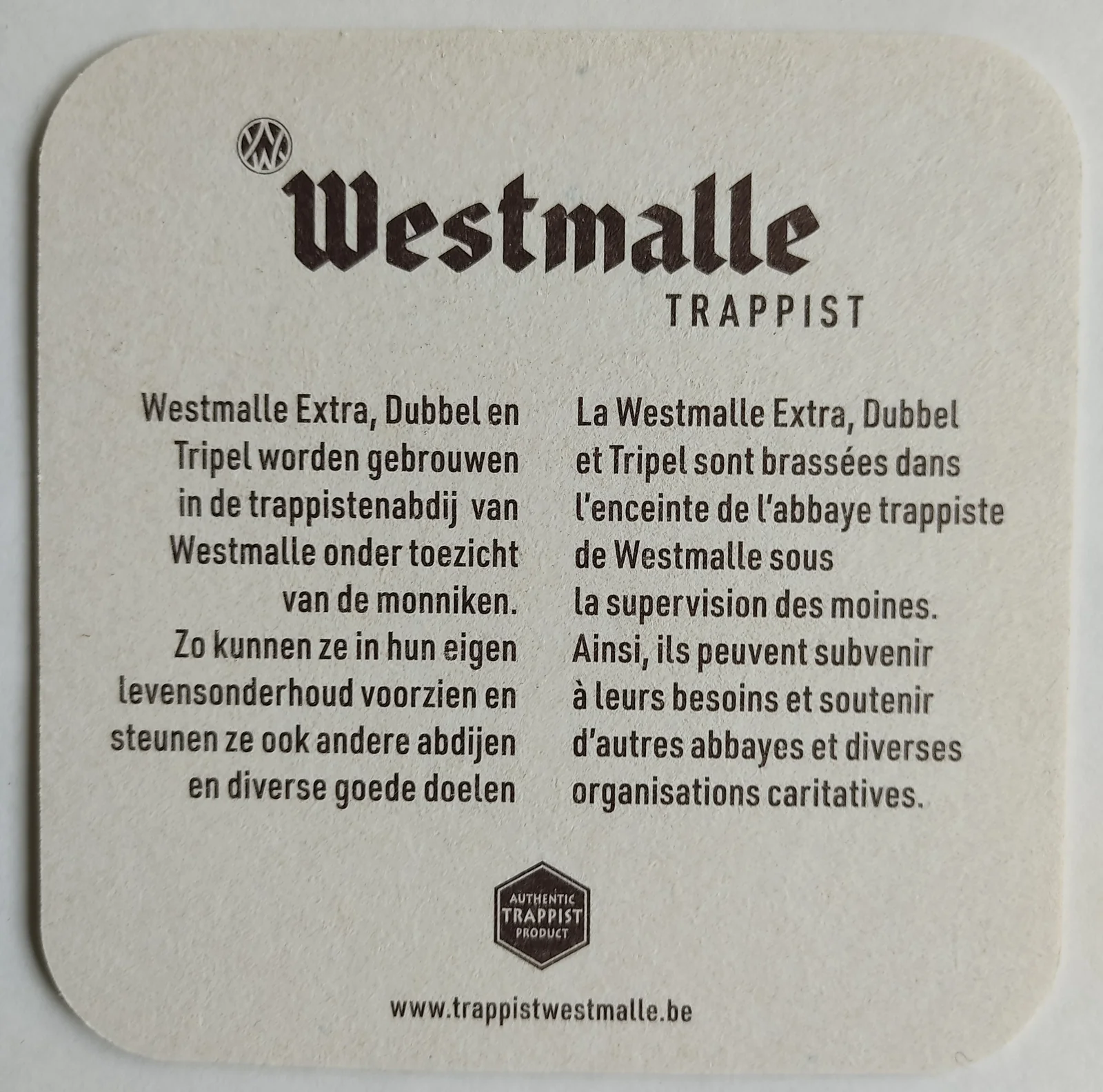 Reverso de WESTMALLE #1