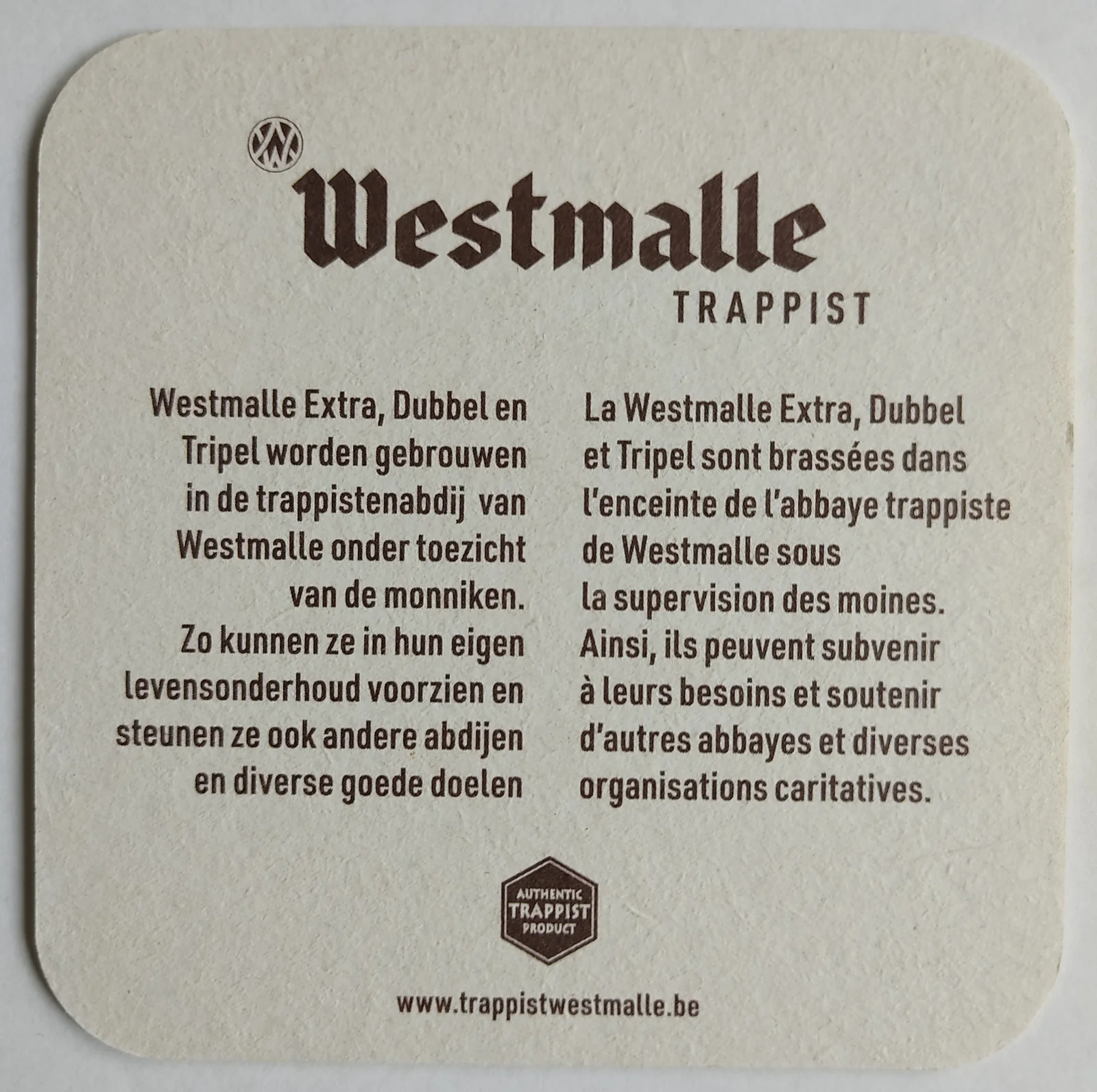Reverso de WESTMALLE #2