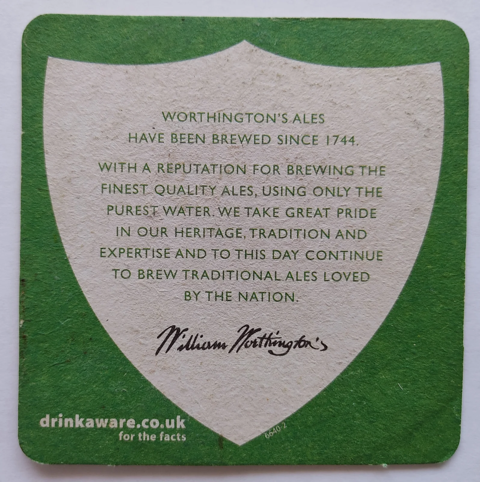 Reverso de WORTHINGTONS #1