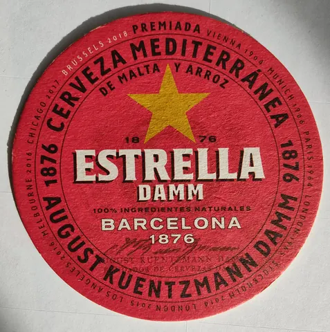 Anverso de ESTRELLA DAMM #9